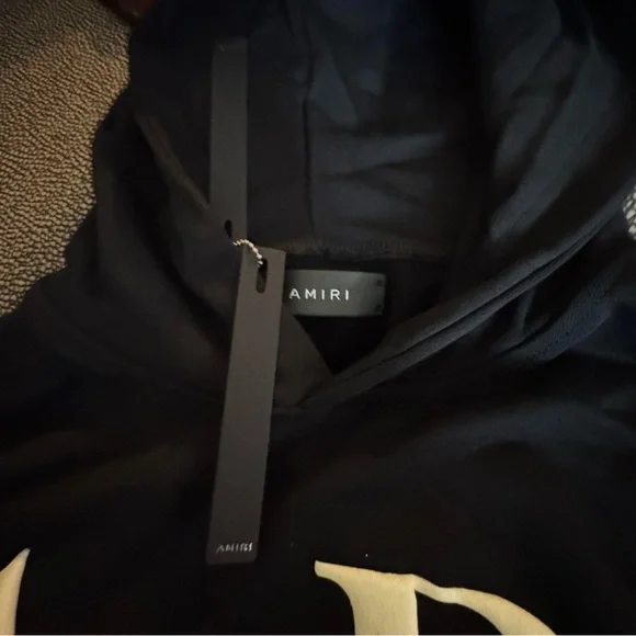 AMIRI stacked Black Hoodie